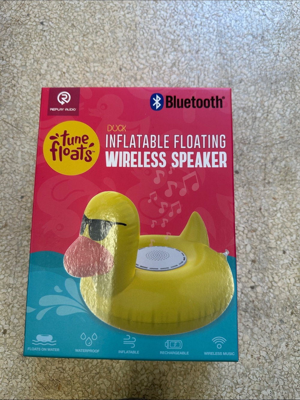 Tune Floats Yellow Inflatable Floating Wireless Speaker - Duck